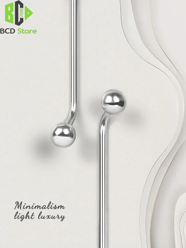 150-900mm Cabinet Door Long Handles Wardrobe Drawer High-end French Modern Minimalist Gold Silver Knob and Handles for Furniture