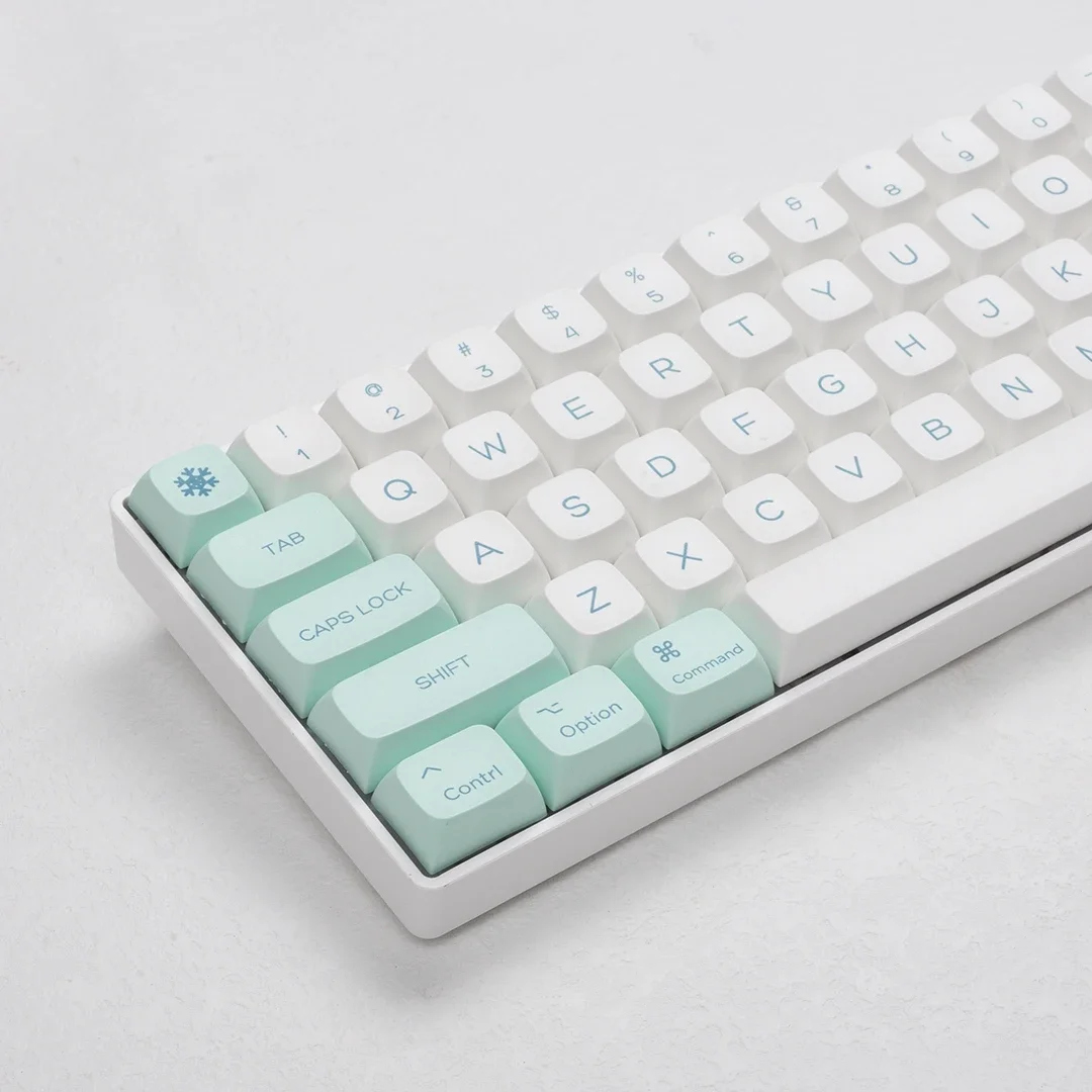 Suplemento MAC Iceberg Keycap XDA Altura PBT Sublimação de material 61 68 87 104 Teclado mecânico