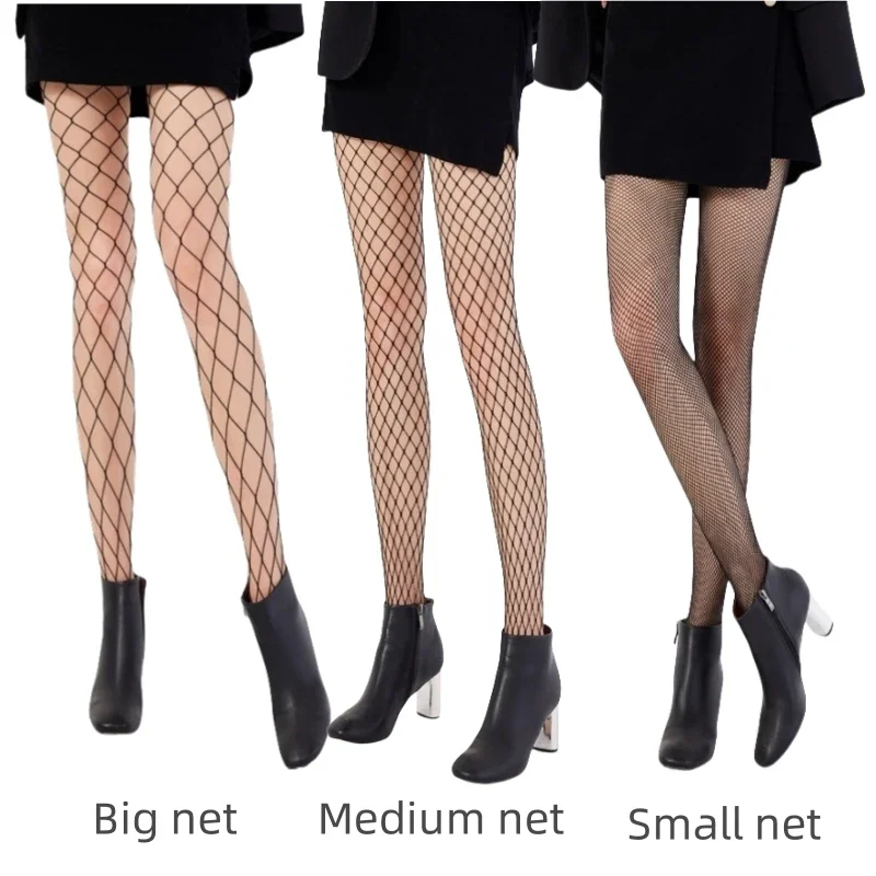 Sexy Mesh Socks Hollowed Mesh Silk Socks Sexy Slim Fit Leggings Black Fishing Net Silk Socks Women Stockings