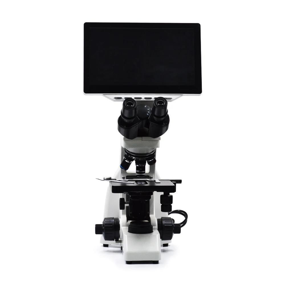 

Multi Functional Digital LCD Microscope Digital Biological Microscope with LED LCD Screen Binocular Design for Laboratory Use