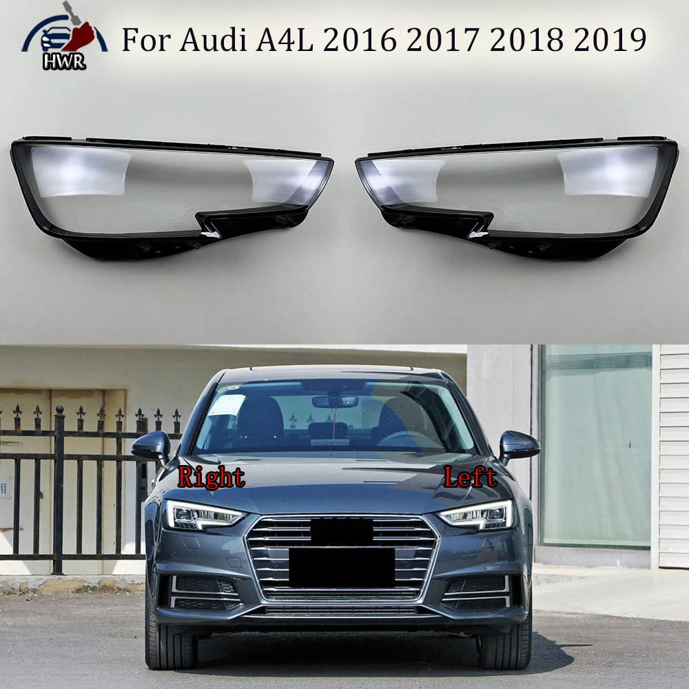 

Front Lamp Shade Headlight Mask Shell Transparent Cover Lens Replace The Original Lampshade For Audi A4L 2016 2017 2018 2019