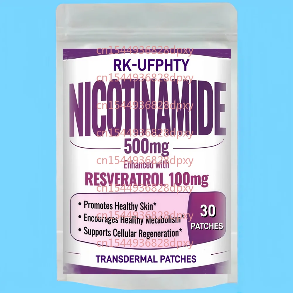 

30 Patches Nicotinamide Transdermal Patches with Resveratrol to Support NAD, Skin Cell Health & Energy