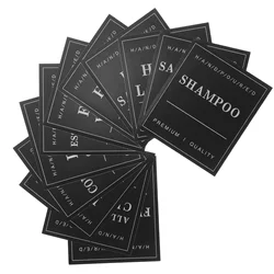12Pcs Waterproof Adhesive Stickers Bathroom Dispenser Labels Soap Pump Bottle Tags Shampoo Container Markers Hand Wash