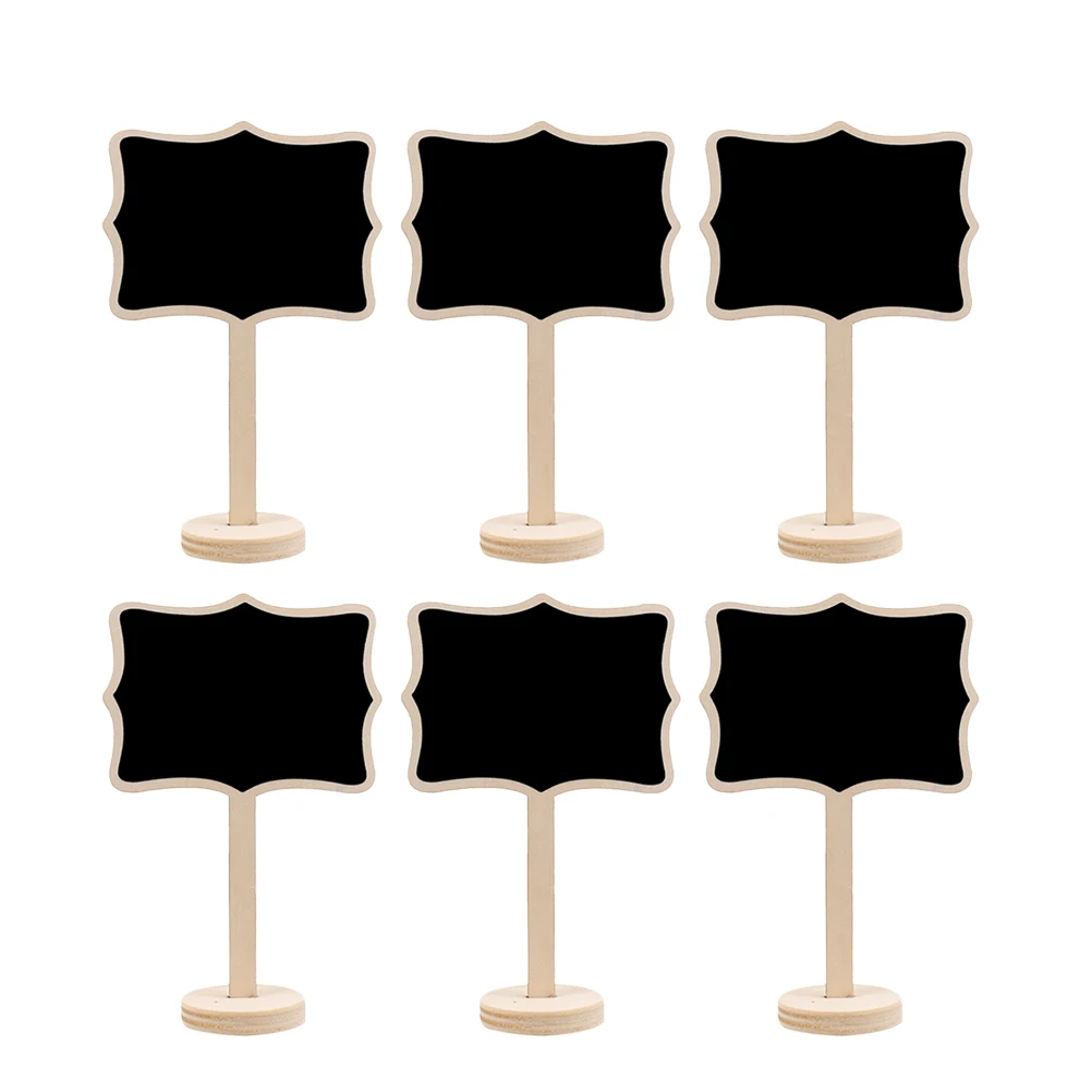 10 Pcs Small Wooden Blackboard Message Mini Home Decor Wedding Party Decoration Label Floral Table Number Chalkboard