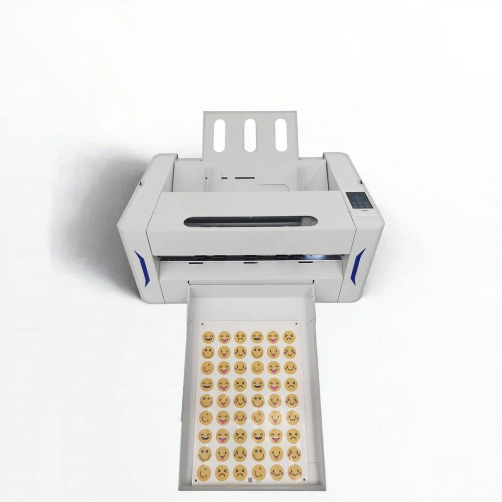 Advanced Dual Head Design Automatic Feeding A3 A4 Size Sticker Packaging Box Cardboard Creasing and Cutting Sheet Label Cutter