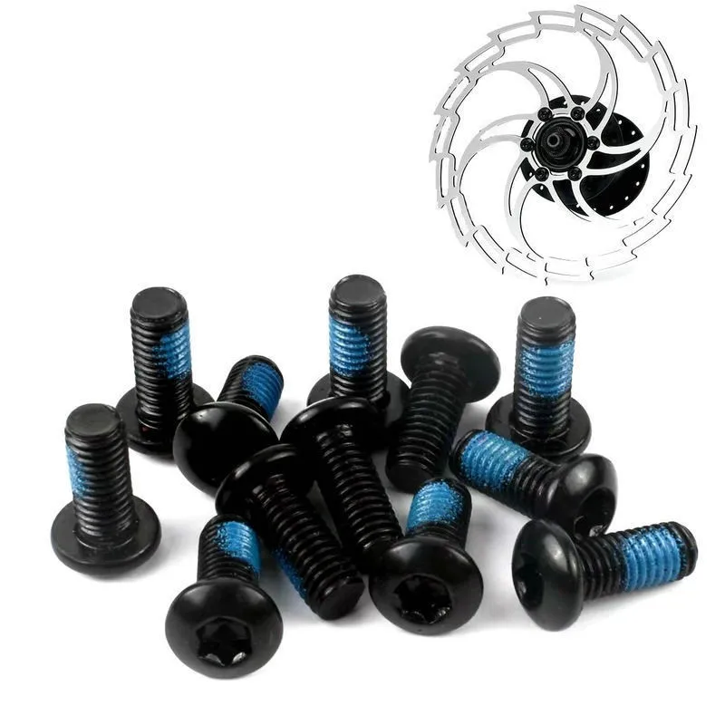 12pcs Stainless Steel T25 Cycle Bicycle Brake Disc Bolts Screw Bike Brake Rotor Bolts Mtb Cycling Screws Bicycle Accessories