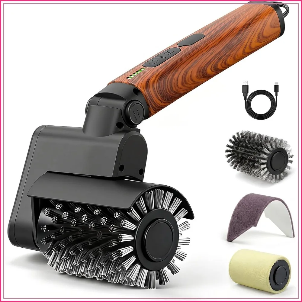 

Cordless BBQ Grill Brush 3-in-1 Kit, 2H Runtime, Waterproof & Dishwasher Safe, Safe Metal Bristles