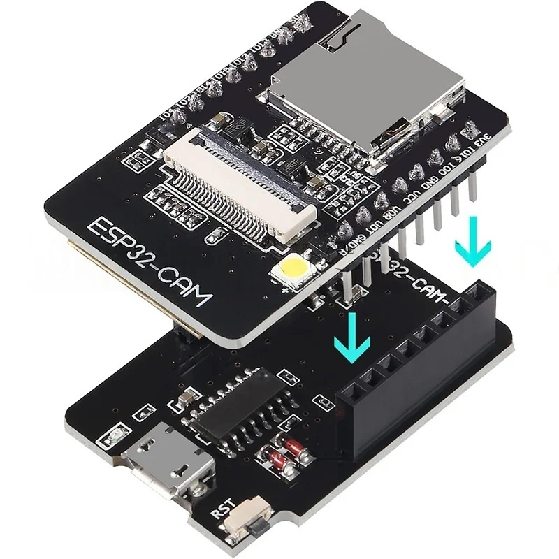 1-10PCS ESP32-CAM ESP32-CAM-MB MICRO USB ESP32 Serial to WiFi ESP32 CAM Development Board CH340 5V Bluetooth+OV3660 Camera XCW