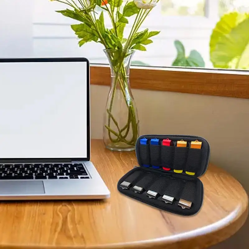 Estuche organizador electrónico, estuche organizador de cables de viaje, bolsa impermeable para accesorios de Cable USB, estuche de transporte, disco U portátil