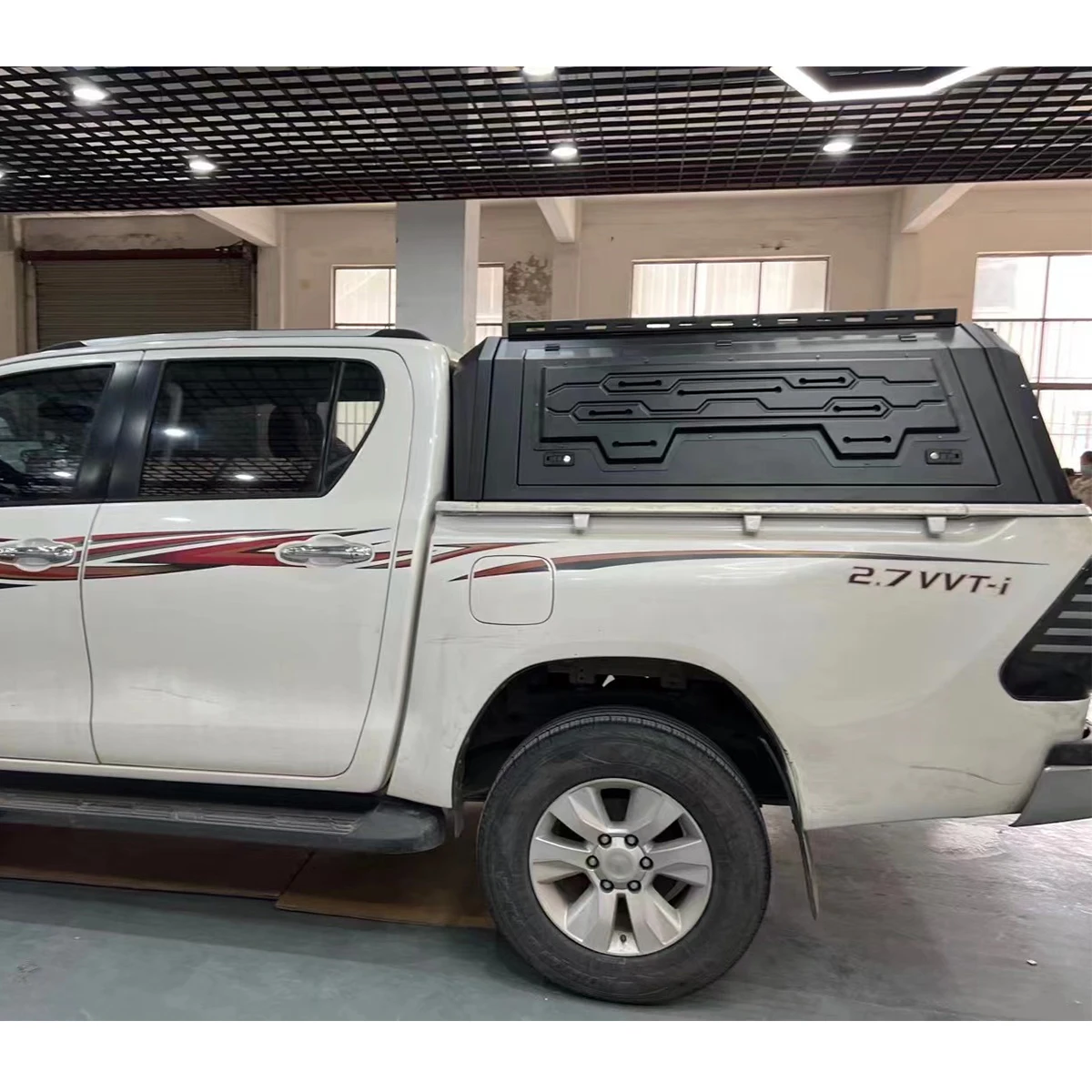 pickup truck 4X4 car accessories stainless steel hard top bed cobver alloy ute tray and canopy for toyota hilux revo rocco 2016+