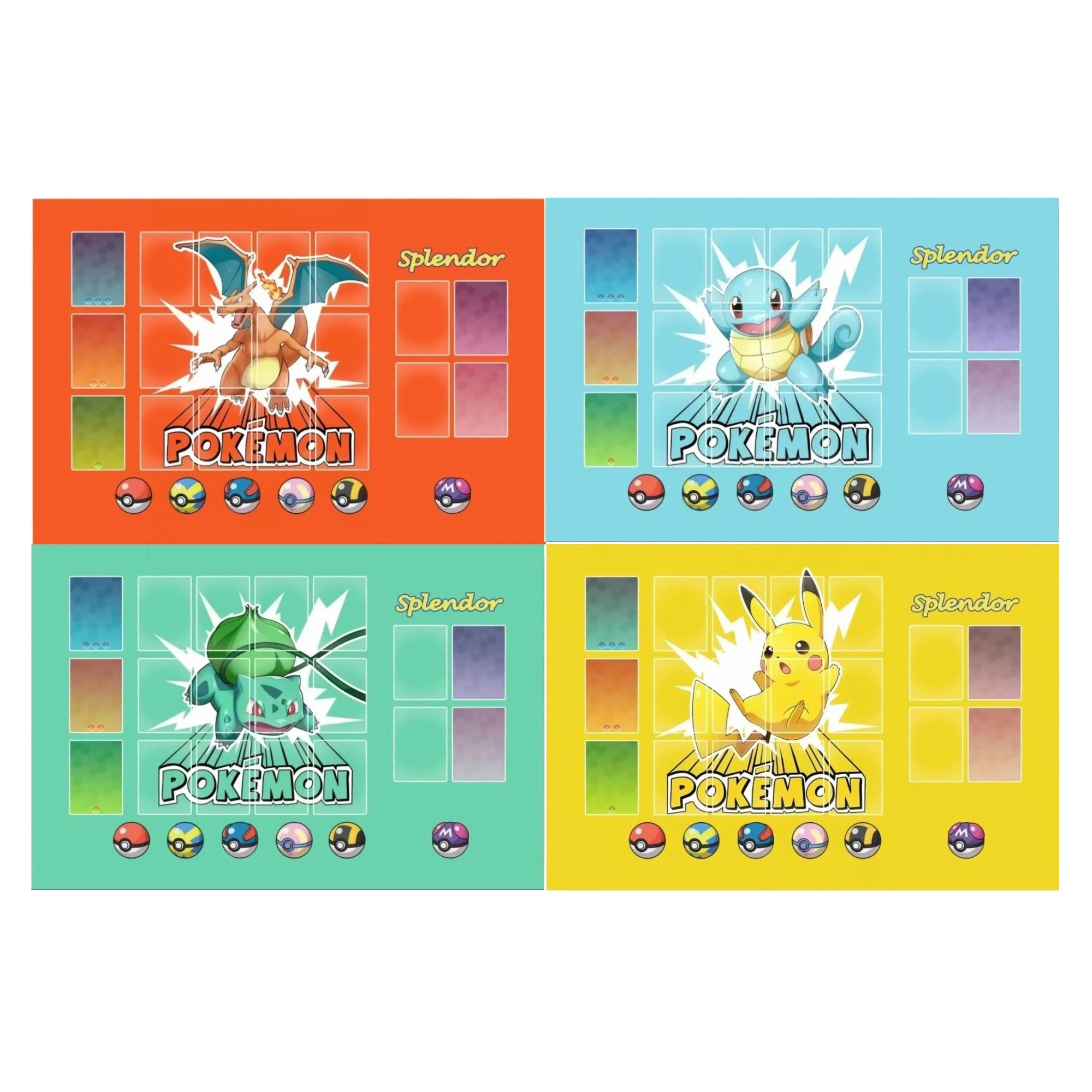 

600X400X2 мм Diy Ptcg Charizard Блестящая драгоценная карта Боевой коврик Ptcg Сквиртл Один игрок Настольная игра Карточный блокнот для боевых карт