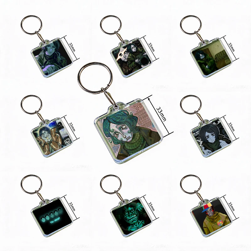 Horror Game No Im Not A H-Human Acrylic Keychain Handmade Hanging Clothes Backpack Decoration Accessories Gifts with Friends