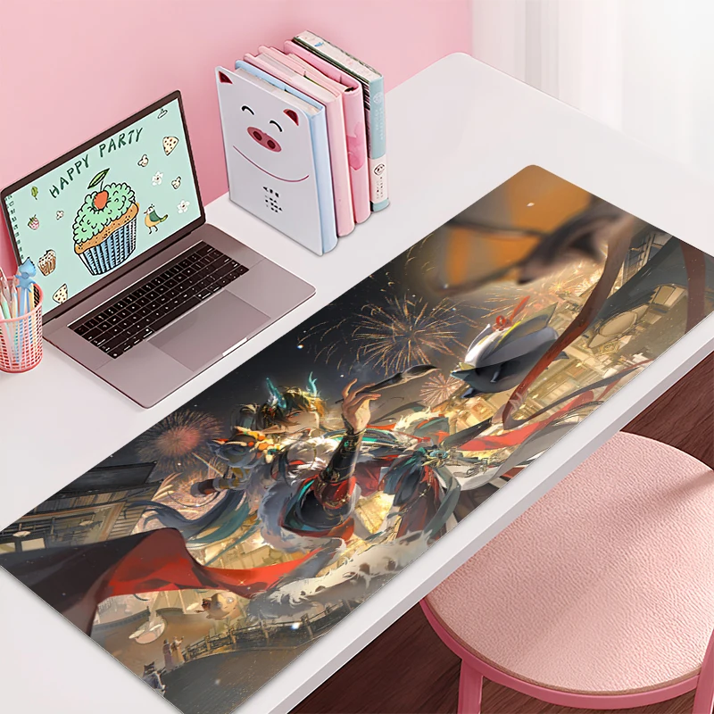 

Mouse Pad Large Honkai: Star Rail Dan Heng Anti-Slip Rubber Gaming MousePad Desk Pad for Office and Gaming PC HD game Mousepad