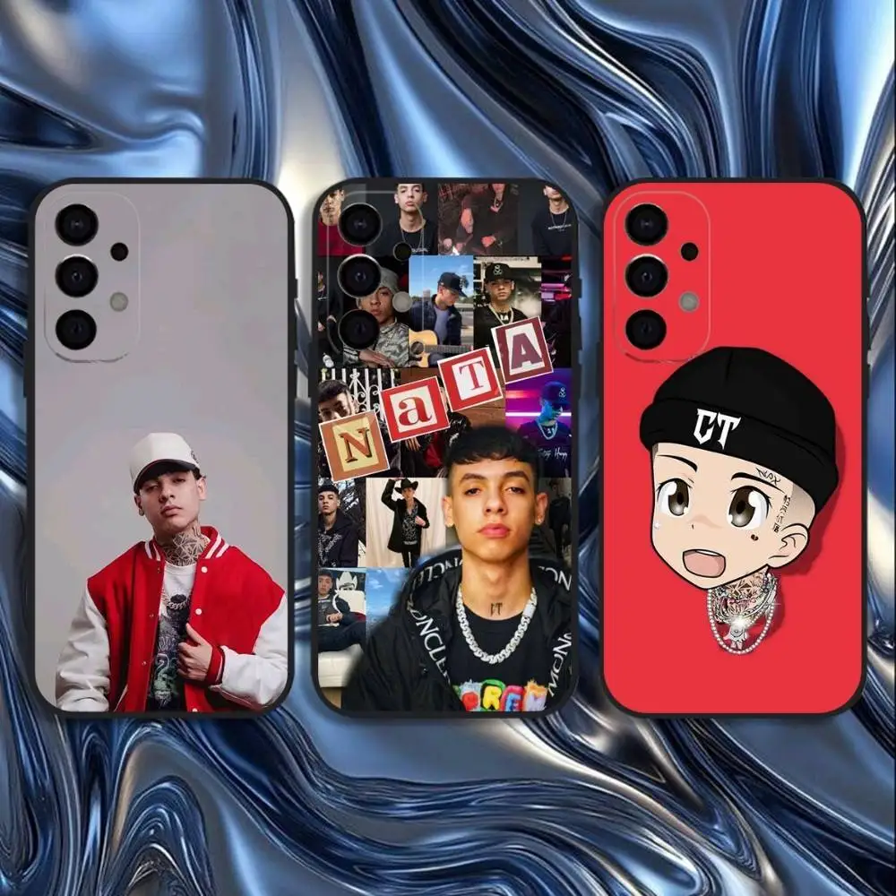 

Raper Natanael Cano Phone Case For Samsung S25,S24,S21,S22,S23,S30,Ultra,S20,Plus,Fe,Lite,5G Black Cover
