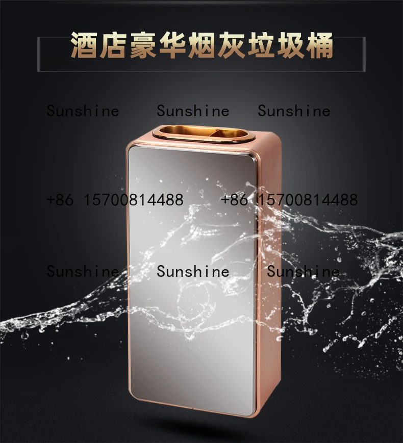 سلة المهملات في الفندق، لردهة المصعد التجاري العمودي، ممر المدخل، الممر، أرضية، منفضة سجائر خفيفة فاخرة