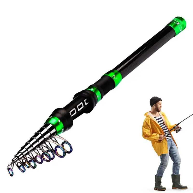 

Baitcasting Boat Fishing Rod Telescopic Short Section Poles Lightweight Portable Carbon Fiber Travel Fishing Pole For River