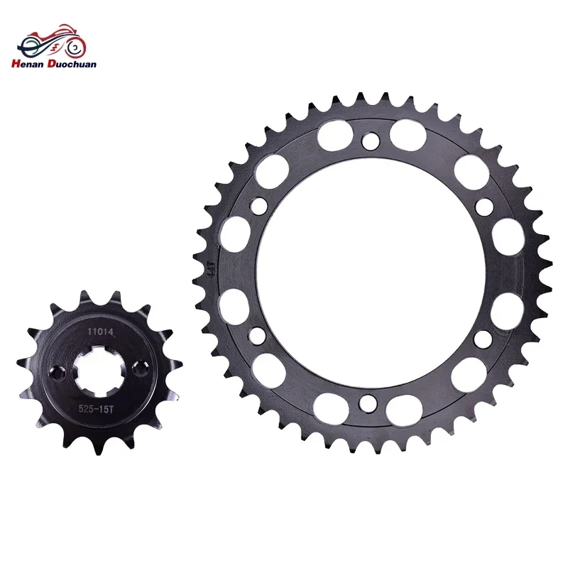 

525 15T 44T 400cc Motorcycle Front Rear Sprocket Set for Honda VFR400 RH RH2 RJ3 Pro-Arm NC24 1987-89 VFR24 VFR 400 VFR400R Gear