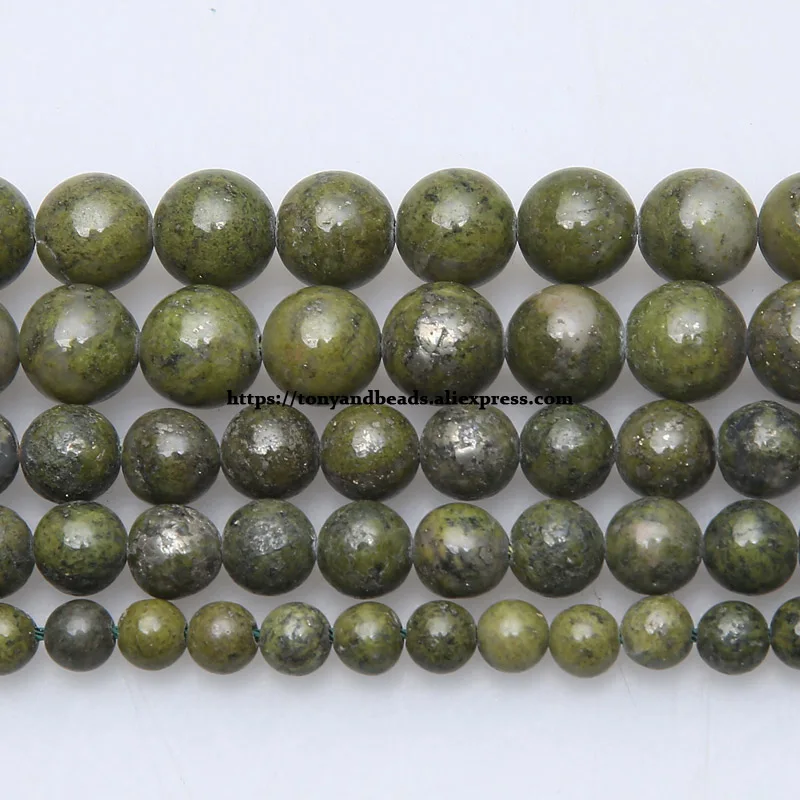 Natural Stone Green Lapis Lazuli Round Beads 15\