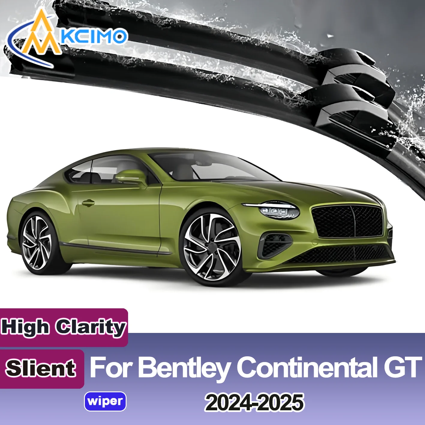 

KCIMO 2PCS New Front Windshield Wiper Blade for Bentley Continental GT 2024-2025 Front Windshield Auto Wipers Blade Accessories