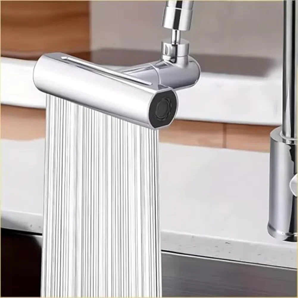 

4-Mode Rotating Kitchen Tap Attachment: Effortless Cleaning & Stylish Design 15x8x5cm Tap Attachment Bathroom Replacement Parts