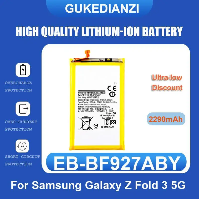 Batería para Samsung Galaxy Z Fold 3 5G S24 SM-S9210 Plus S926 A24 Note Edge N9150 N915 N915K N915L N915S N915X SM-N915 N915A