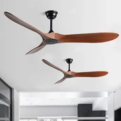 5-Leaf Strong Wind Nordic Ceiling Living Room Dining Room Industrial American Retro Commercial Variable Frequency Light Free Fan