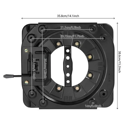 Wytrzymała stalowa podstawa obrotowa do siedziska - 360 stopni °   Uniwersalna obrotowa płyta do krzeseł i stołków
