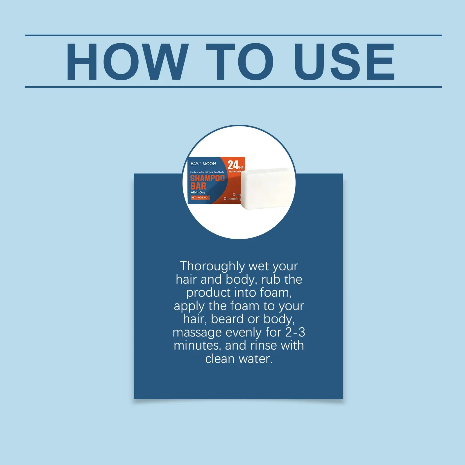 صابون تنظيف الجسم متعدد التأثيرات من إيست مون، ترطيب عميق، يحافظ على ترطيبًا، تنظيف عميق للتحكم في الزيت، قالب صابون الحمام للرجال #1