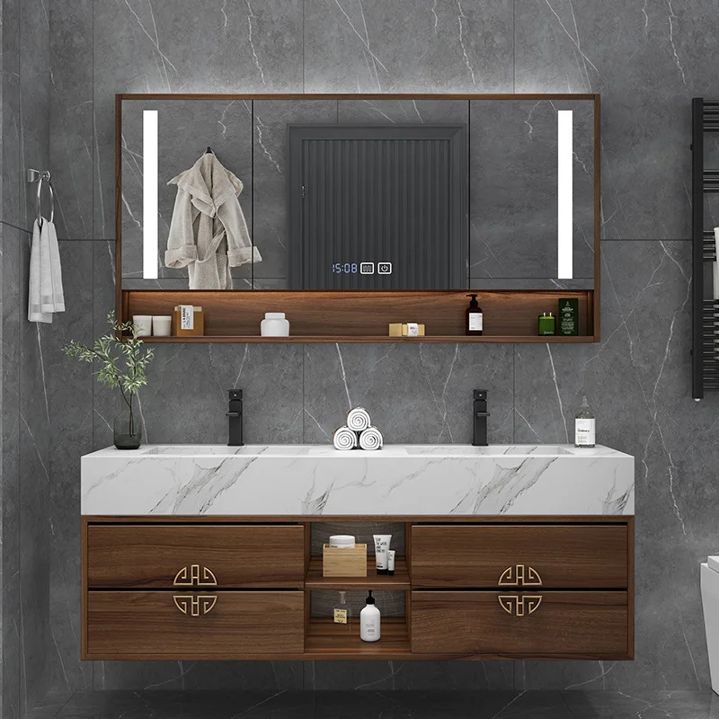 

New Chinese style, bathroom cabinet, combination, bathroom cabinet, smart, wash