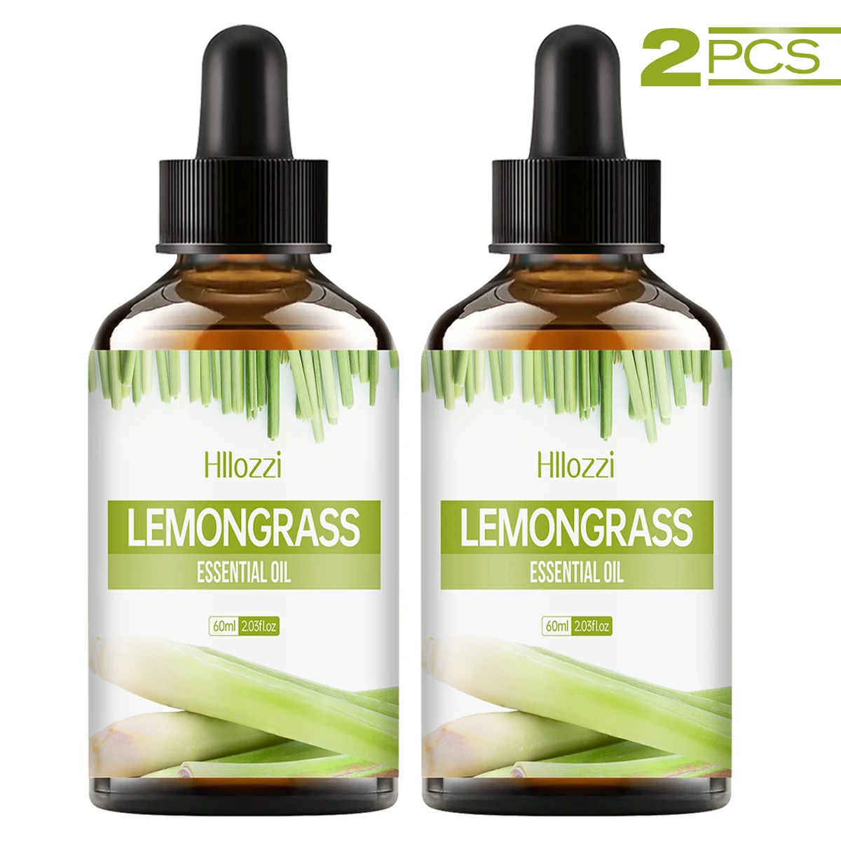 

2PCS60ml/2.03fl.oz LemongrassEssential Oil Plant Essential Oil for Humidifier, Facial, Skin Care, Aromatherapy, Hair Care, Scalp