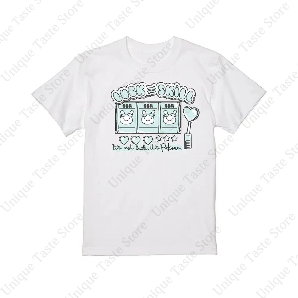 ‌Hololive Splash T Party VTuber Graphic T Shirt Usada Pekora Kobo Kanaeru Amelia Watson Vivi Print Cotton Anime Short Sleeve Tee