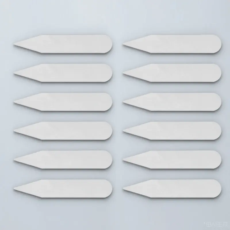 

300 шт. Прозрачные термостойкие пластиковые вставки для воротника, укрепители для воротников рубашек, аксессуар для повседневной и деловой одежды