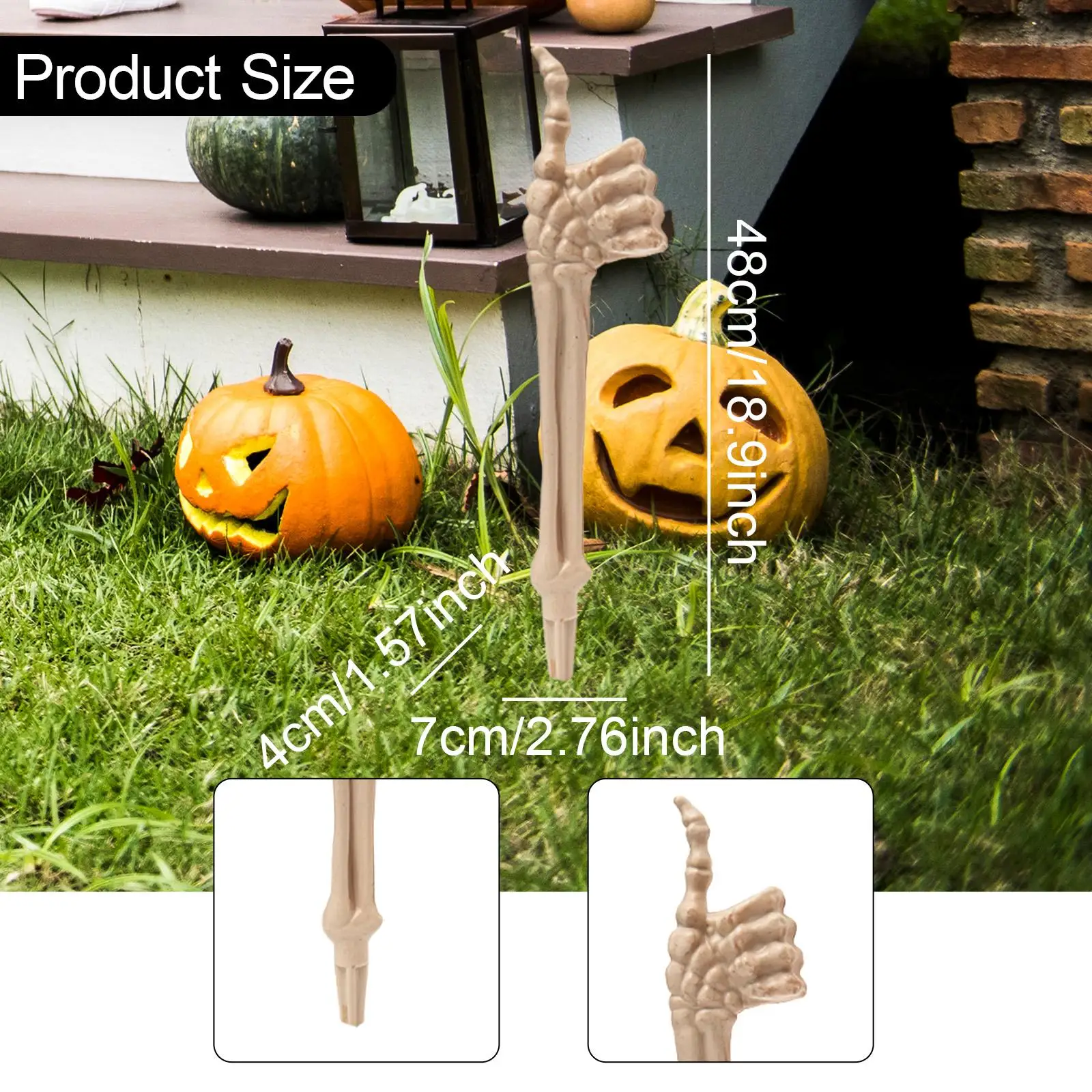 Halloween Skeleton Stake Decoration Halloween Decoration Realistic for Graveyard