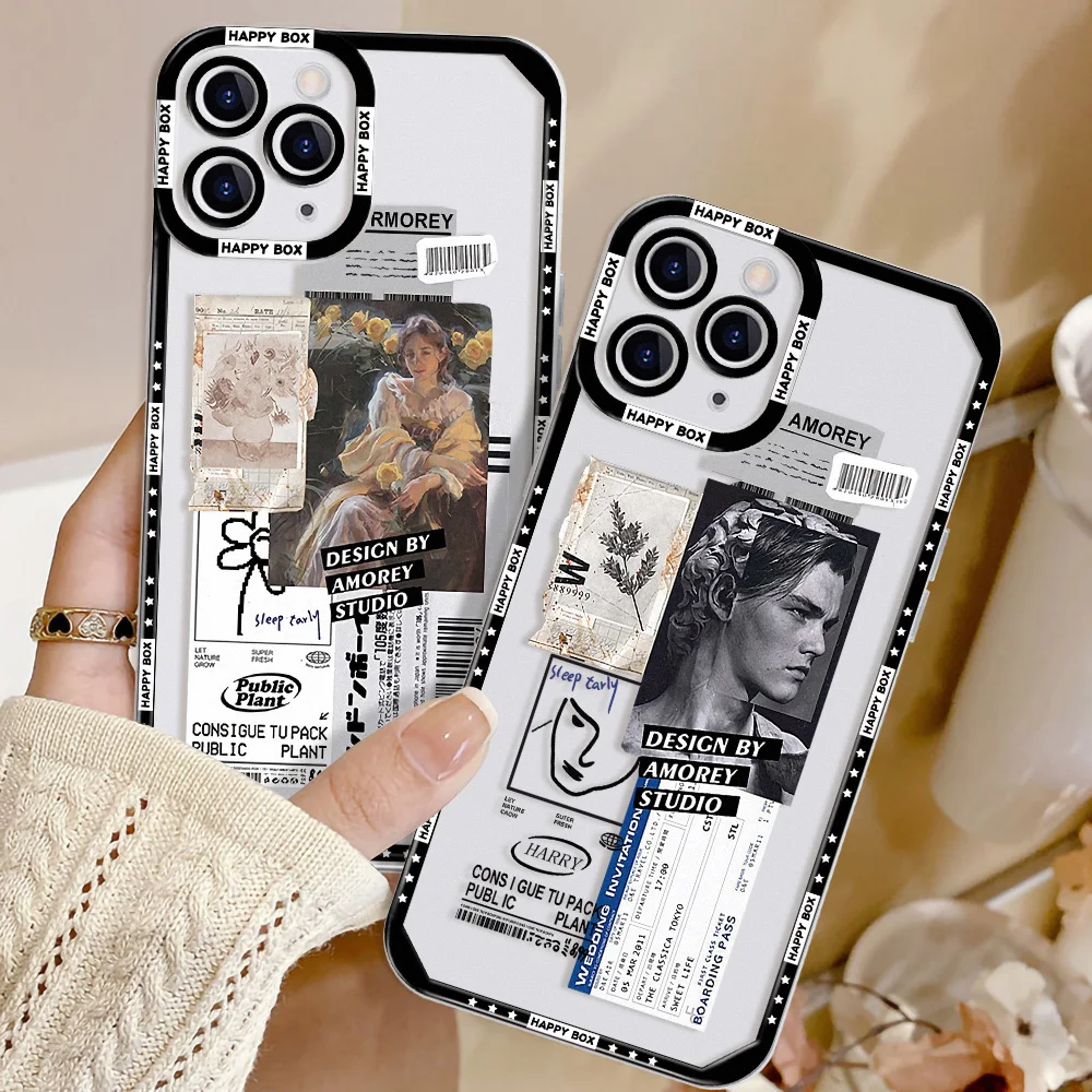 

Trendy Hip Hop For iPhone 16 ProMax Phone Case iPhone 14 15 13 ProMax 11 13 12 Mini Pro XsMax 7 8 Plus SE Full Cove Soft Case