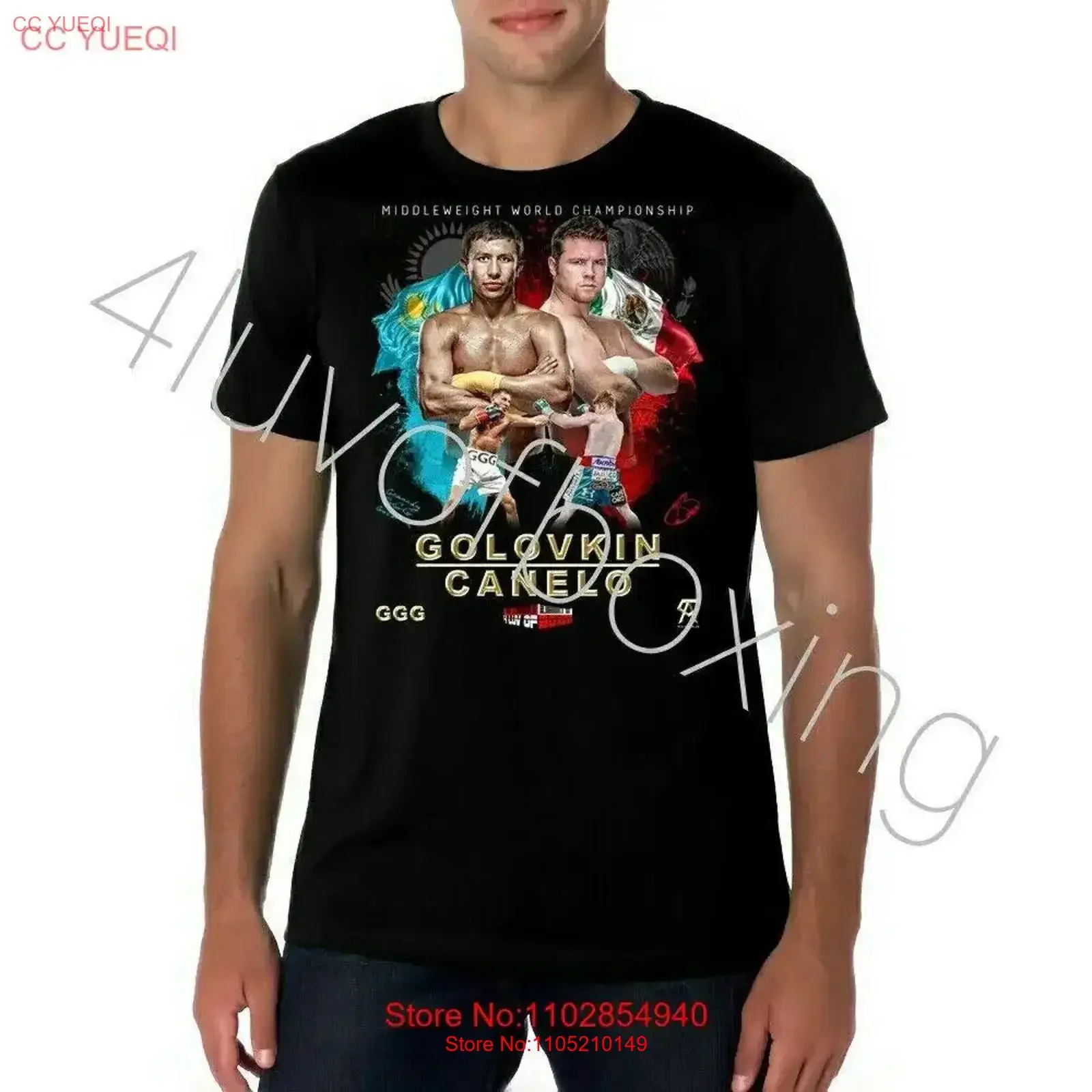 Canelo vs Golovkin Boxing shirt apparel 4LUVofBOXING Alvarez GGG vintage Washed Comfortable graphic homme Unisex Casual Stylish