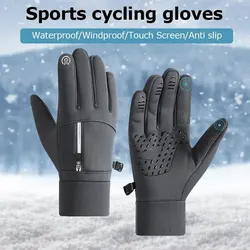 Gants de sport thermiques imperméables pour hommes et femmes, mitaines chaudes, course à pied, cyclisme, conduite, ski, randonnée, travail, hiver