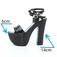 14cm Small Size 32-43 Sexy Bandage Block High Heels Shoes Summer 2026 Chunky Platform Sandals for Model Wedding Party Dress - Image 3