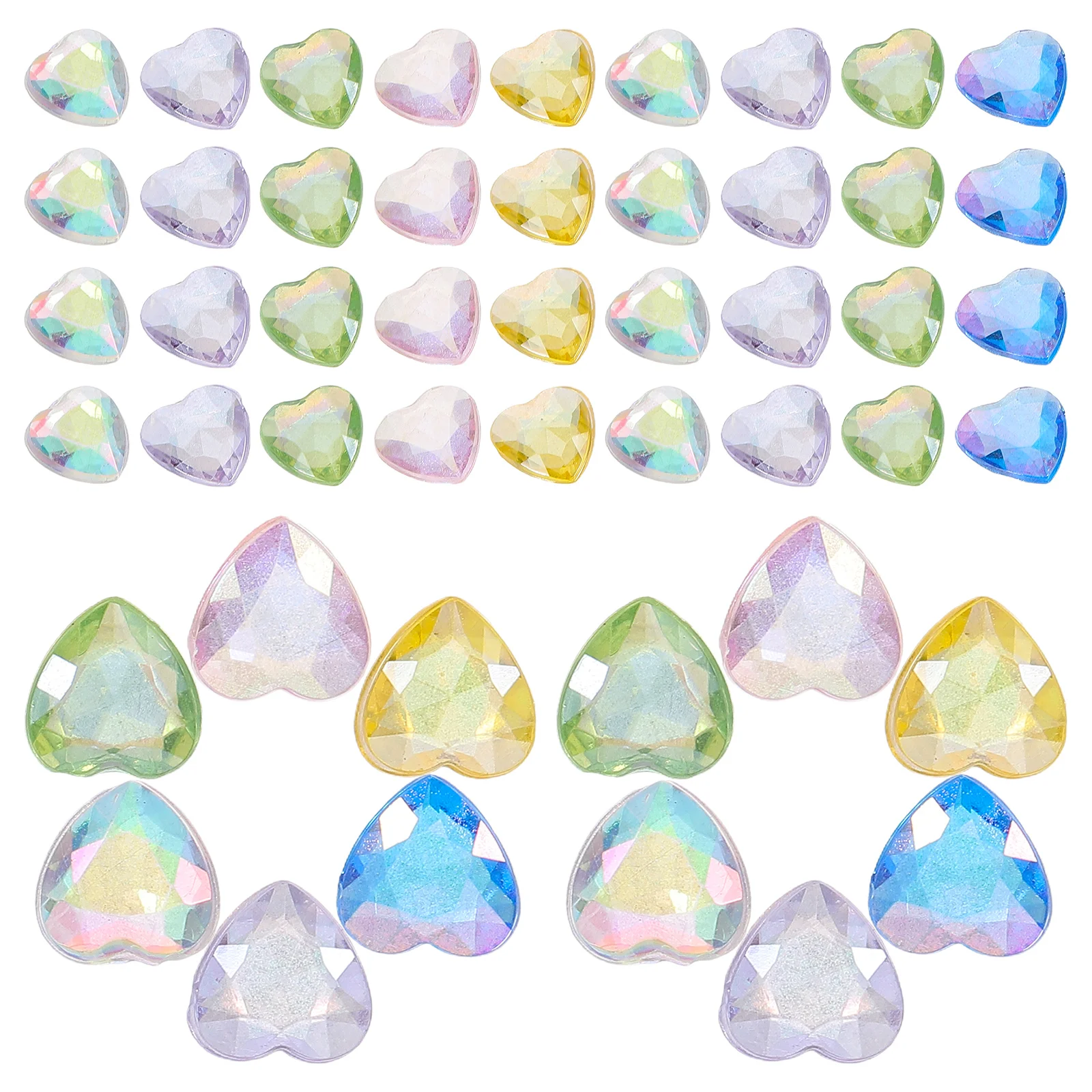 

1 Box Resin Heart Nail Charms Small Rhinestones Kit Nail Gem Decoration for DIY Nails Gems for Nails Manicure Tool