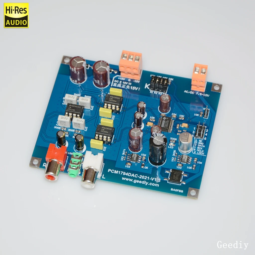 2021 neue Version pcm1794 dac Decoder i2s Eingang 24 unterstützt Mono-Parallel-Modus