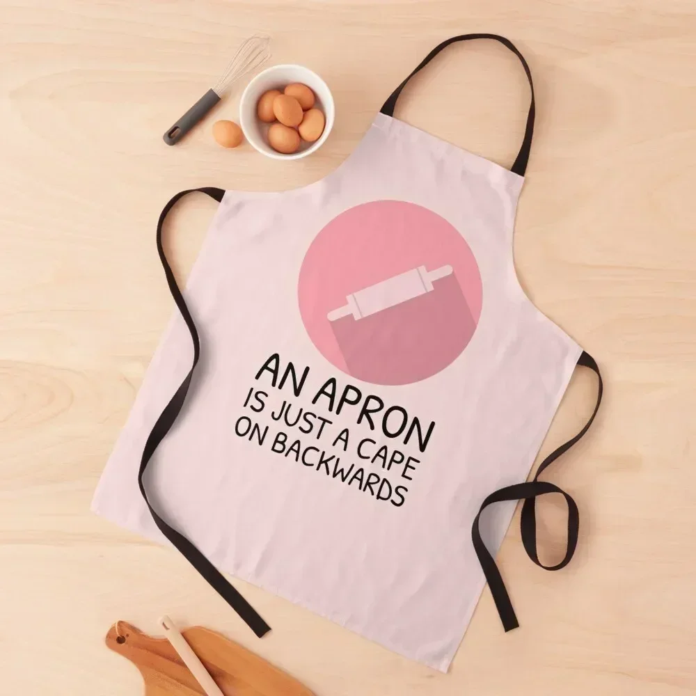 

Home Baking Kitchen Quote Pink Rolling Pin Apron manicurist women's work Kitchens Accessories Household Items Useful Apron