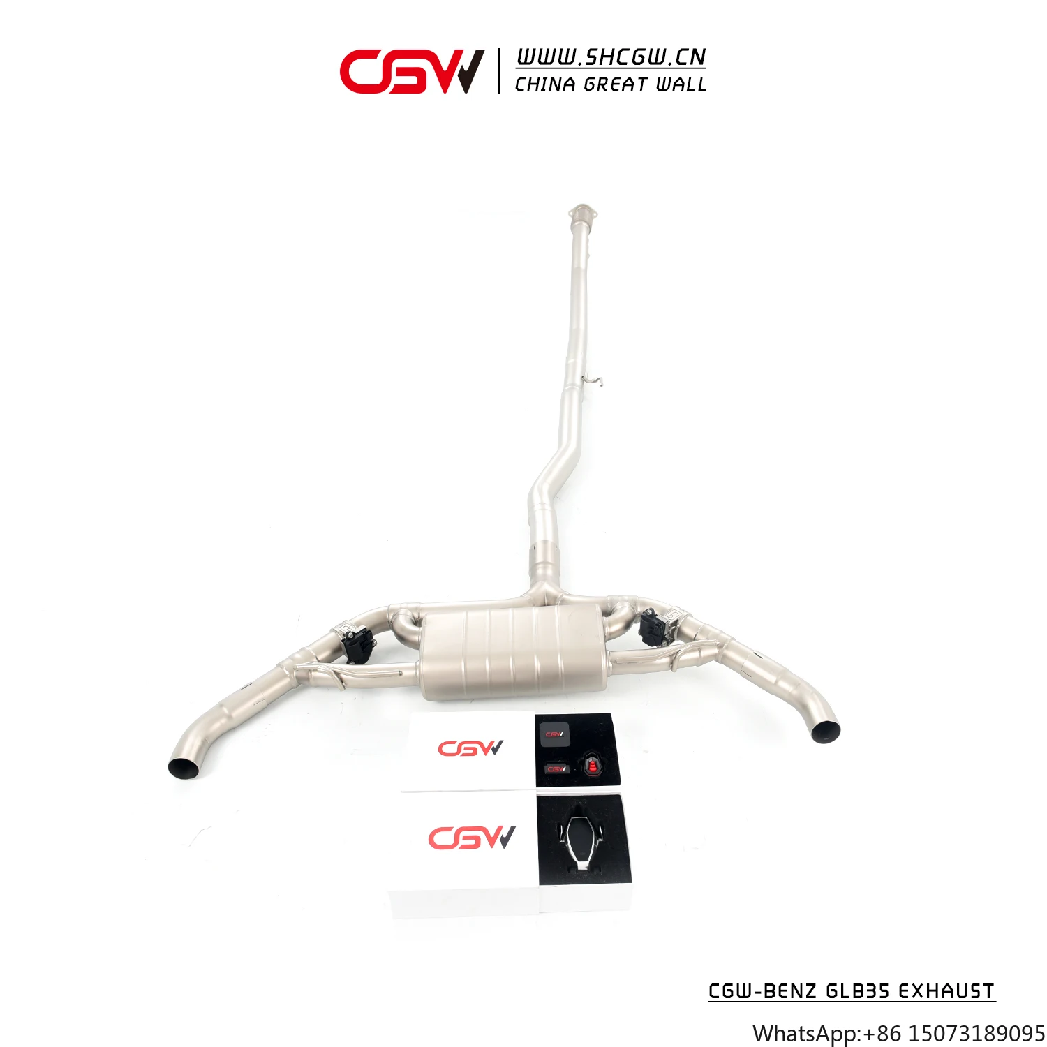 

Stainless Steel Exhaust Piping System Muffler Cat-back for GLB35 2020-2025