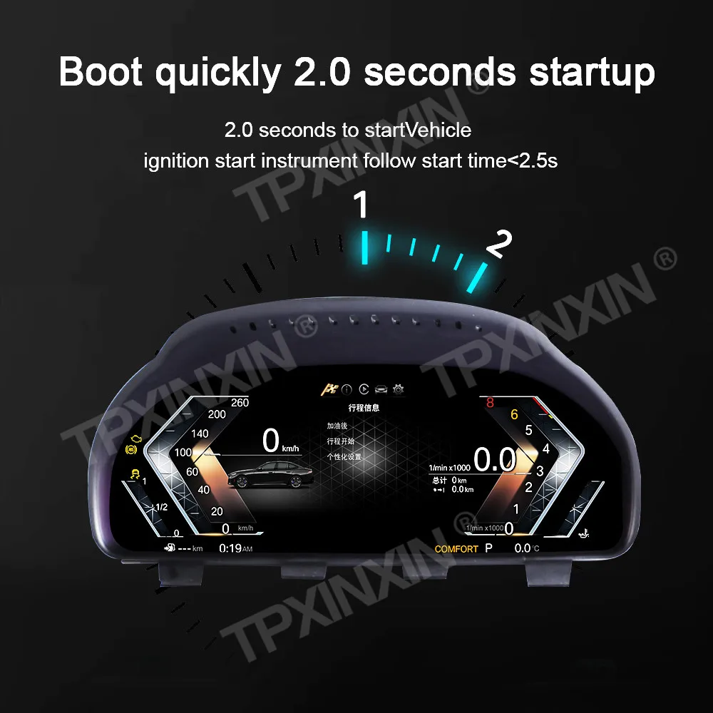 Car Digital Cluster Virtual Cockpit For BMW F10 F31 FOR BMW 3 wash BMW 5 series Variant Dashboard Entertainment Speed Screen