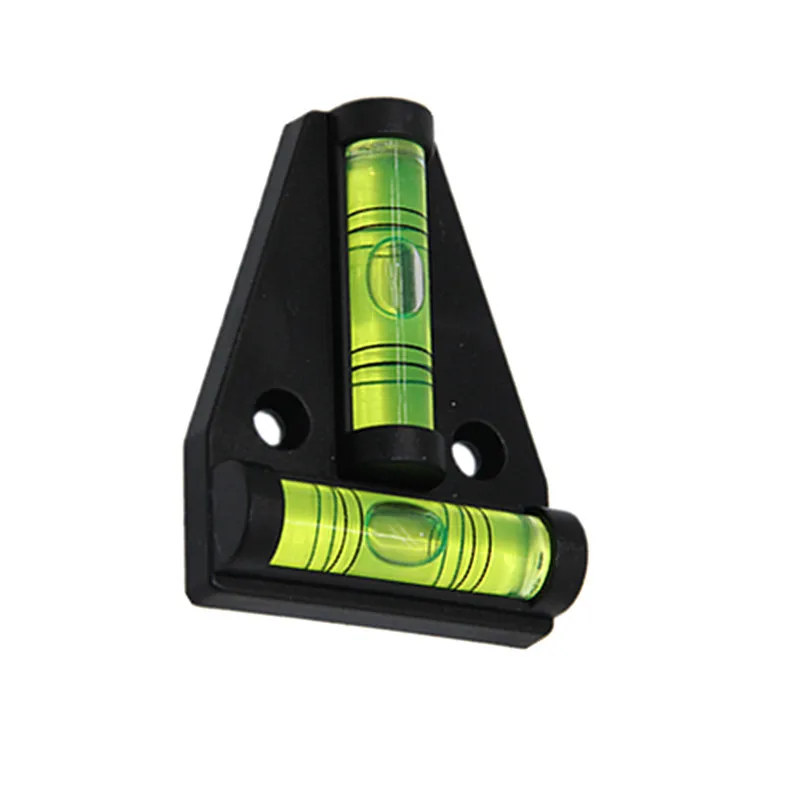 2pcs Vial T Type Spirit Level Measurement Instrument Triangular Plastic level indicator Shell