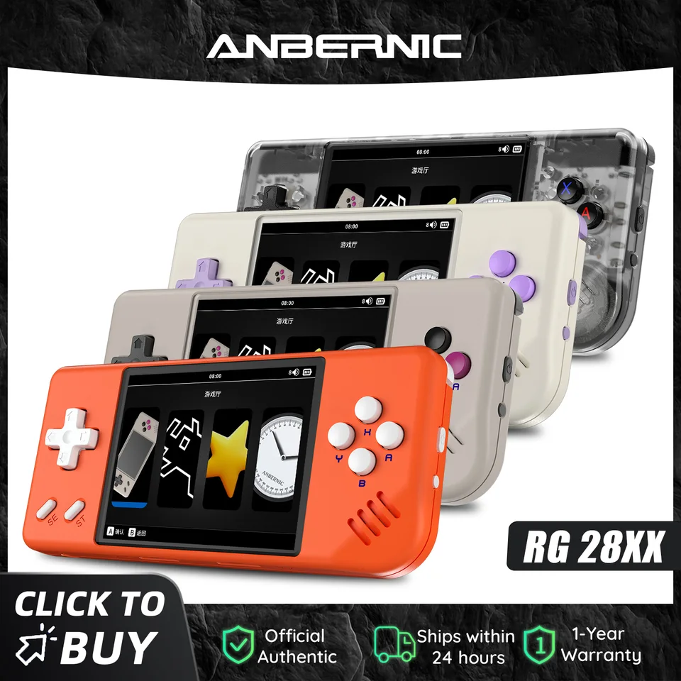 Anbernic RG28XX Retro Handheld Game Console 2.83-inch IPS Screen