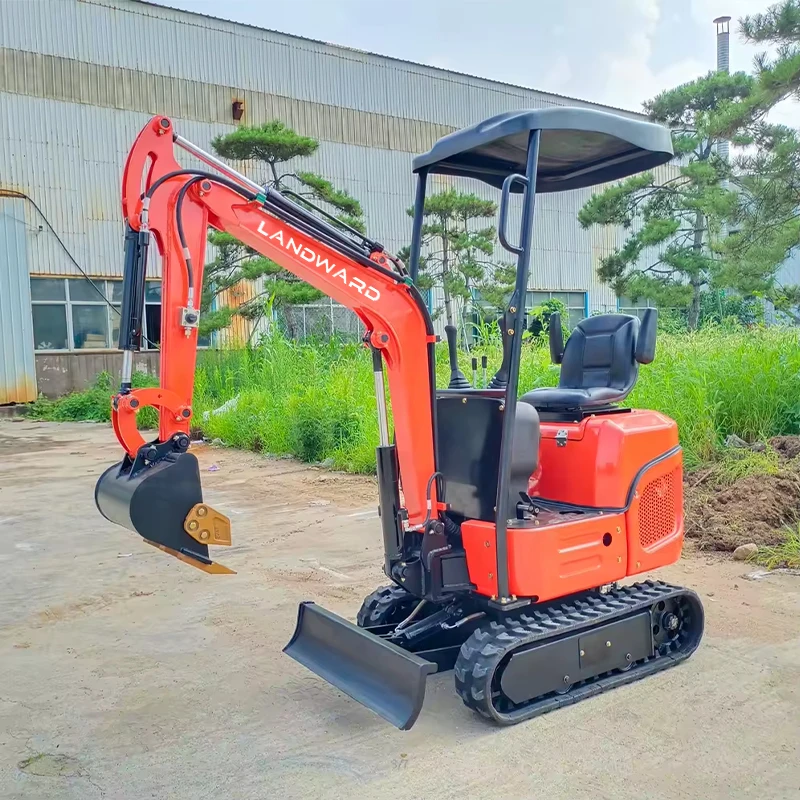 Snelle Levering Mini Graafmachine 1.2 Ton Ce Kubota Motor Boerderij Nieuwe Crawler Mini Digger Trencher 1 Ton Machine Accessoires Op Maat