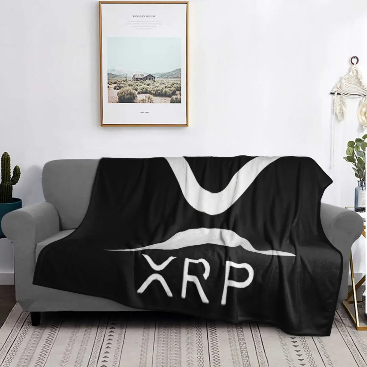 

XRP - Ripple Premium Blankets Soft Warm Flannel Throw Blanket Plush for Bed Living room Picnic Travel Home Couch