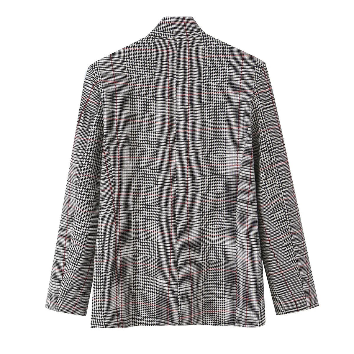 SuperAen Women's Clothing Single Button Autumn 2026 New Commuting Simple Houndstooth Stand-up Collar Fashion Suits