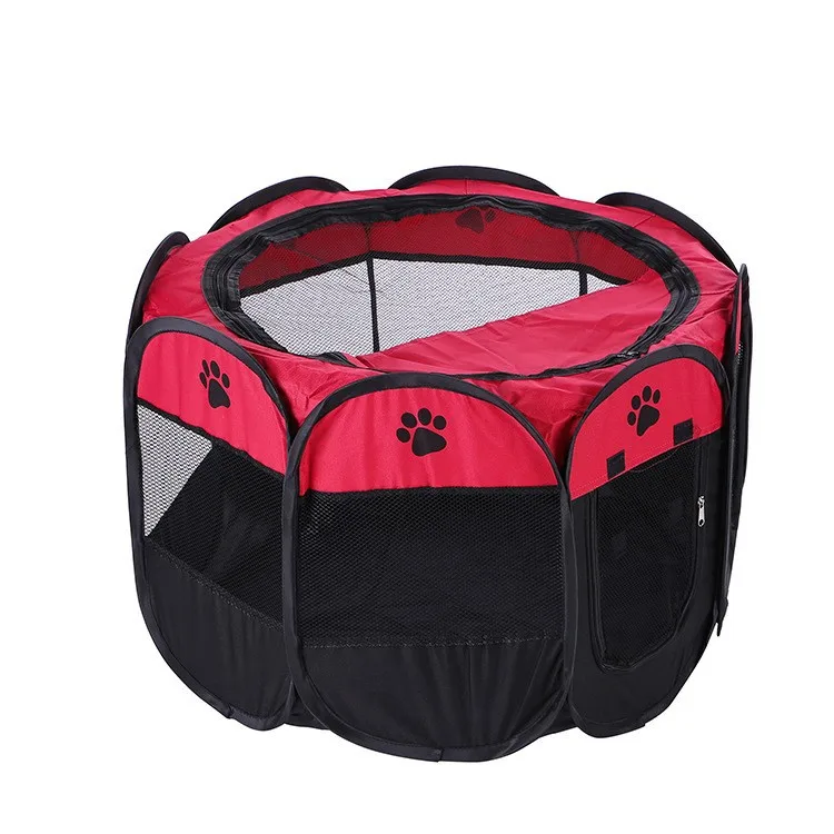 Corral plegable octagonal portátil para perros y gatos, jaula - imagen 4