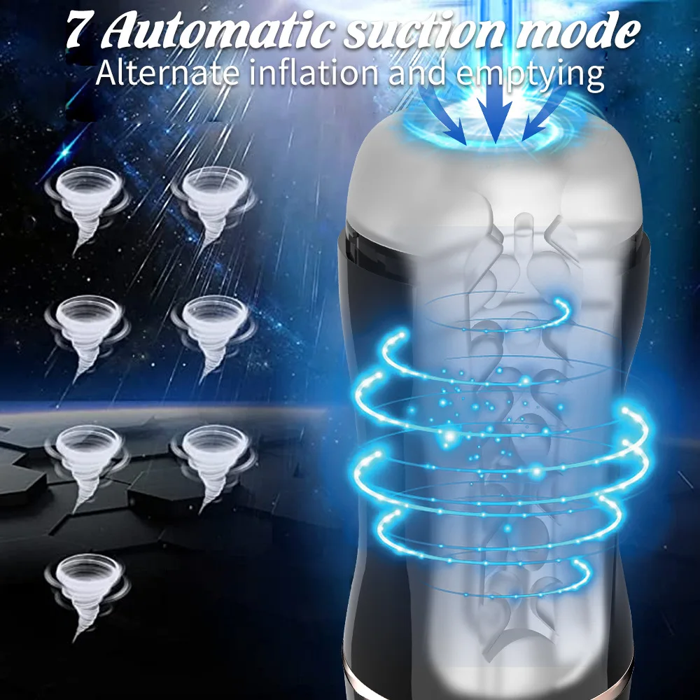 Sucking Vibration Real Deep Throat Exercise Trainer Men's Electric Penis Stretcher Male Masturbator Sex Toys for Men Adult