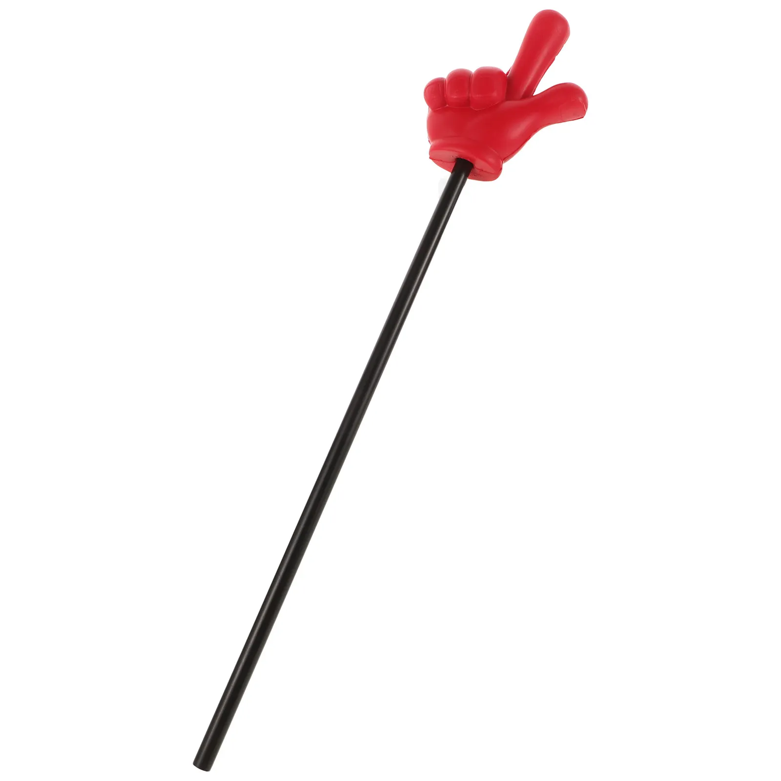 Versatile Red Plastic Hand Pointer Stick for Teacher Classroom Reading Pointer Dance Performance Party Game Interactive Activity